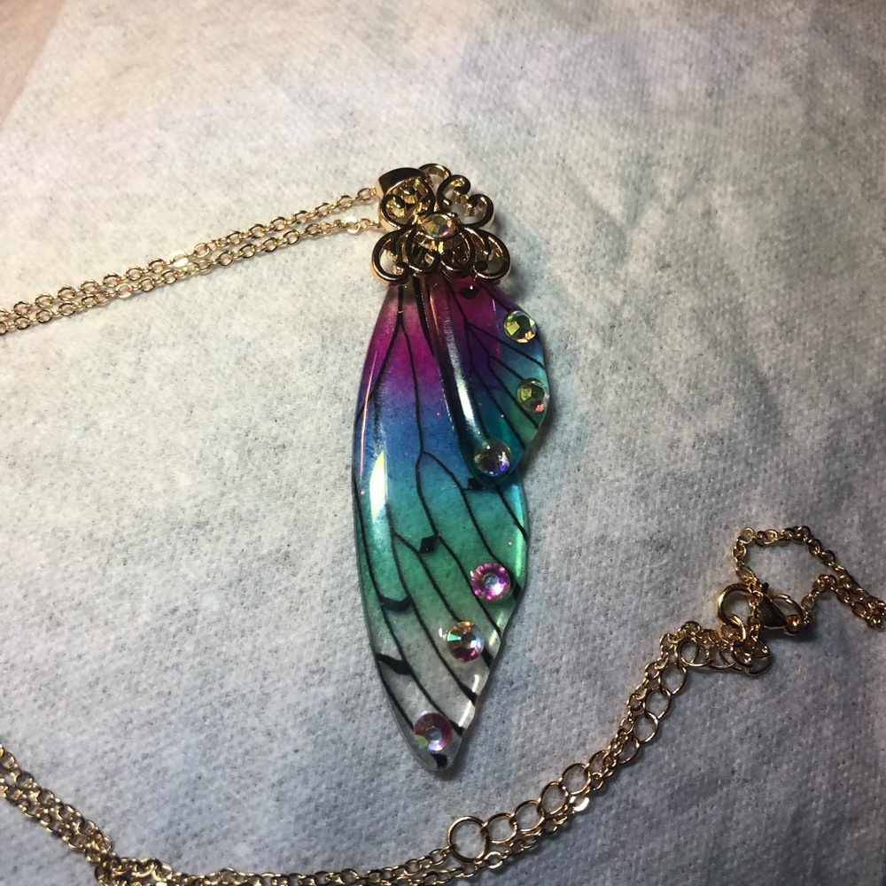 Fairy Wing Pendant and Chain